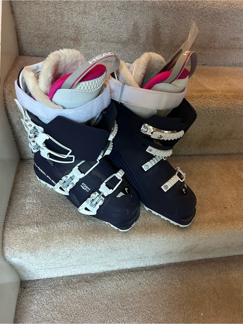 Head Women's Purple, White and Pink Ski Boots